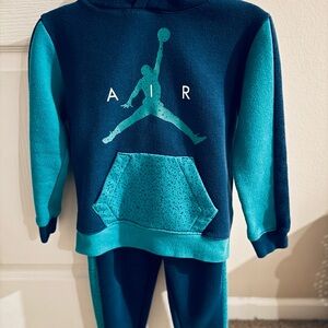 Jordan Kids Matching Set in Teal and Navy